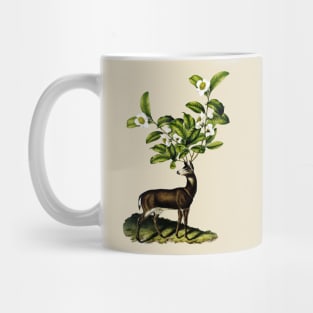 Deer with camellias Mug